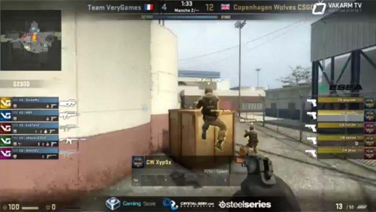 VeryGames vs CPH Wolves - de_nuke - ESEA XV