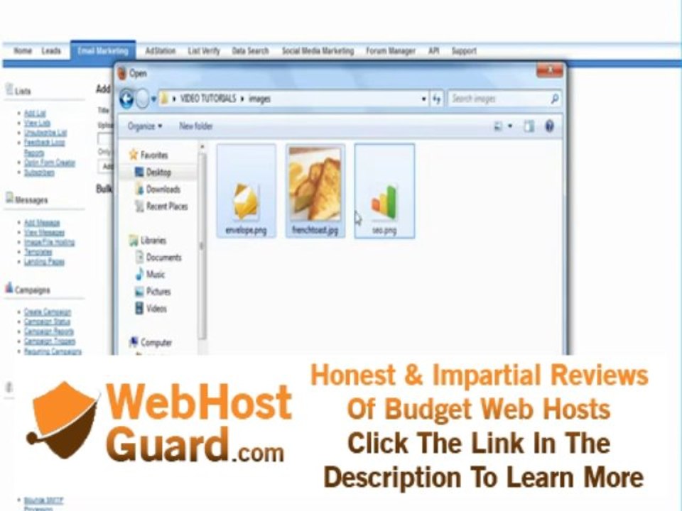 Email Marketing with Velocity Marketing Software in Chicago -Image/File Hosting