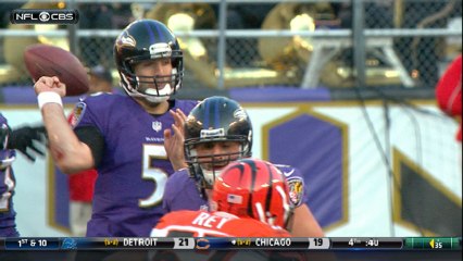 Flacco's fumble recovered by Harrison