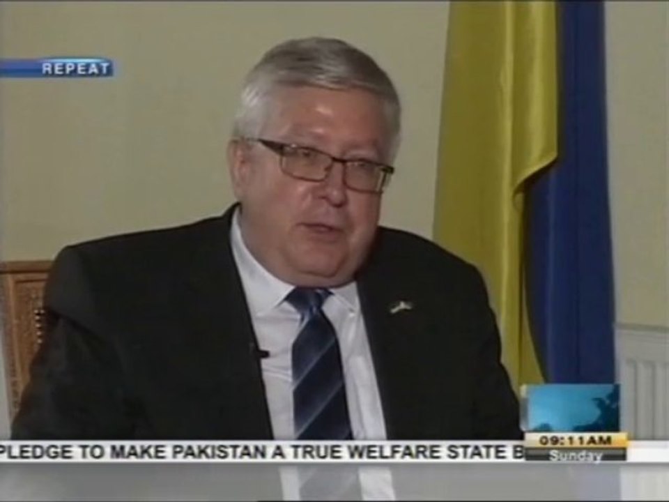 PTV World's 'Diplomatic Enclave with Omar Khalid Butt' (interview with the Ukranian Ambassador) - 09/11/2013