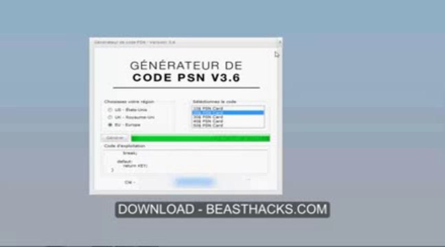 83Generateur de code PSN Generer un code PSN gratuitment téléchargement gratuit [lien description] (Novembre 2013)