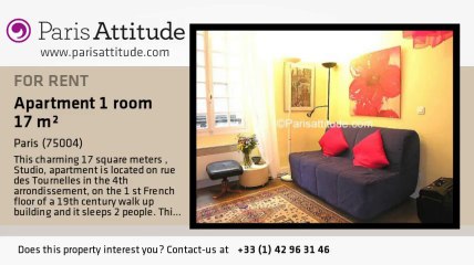 Studio Apartment for rent - Place des Vosges, Paris - Ref. 6614