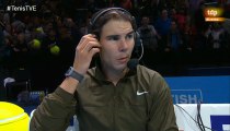 Rafael Nadal Interview for RTVE after his match against Roger Federer / SF ATP WTF 2013