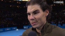 Rafa Nadal On-court interview after his match against R.Federer ATP WTF 2013