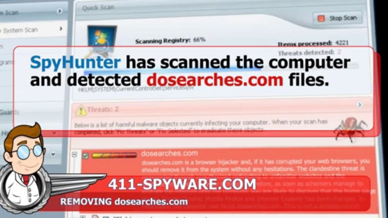 Delete dosearches.com