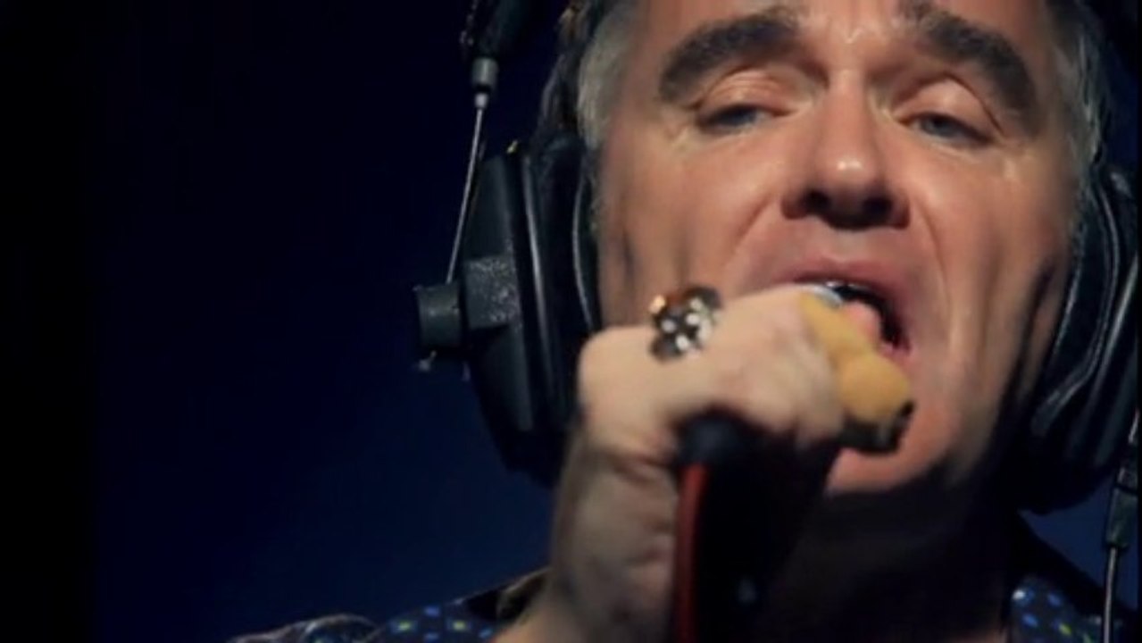Morrissey in studio session with Tony Visconti HQ