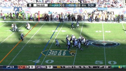 Titans defense, sack, 9-yd loss