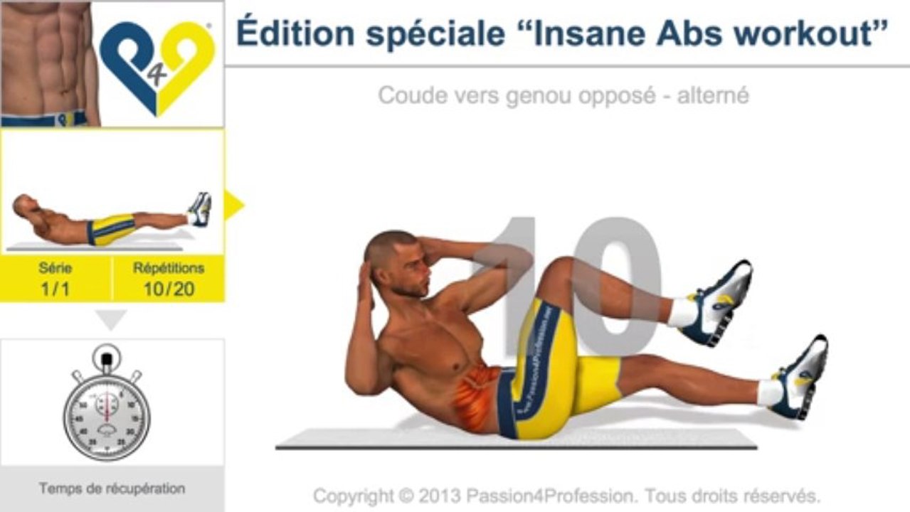 Édition spéciale “Insane Abs workout”