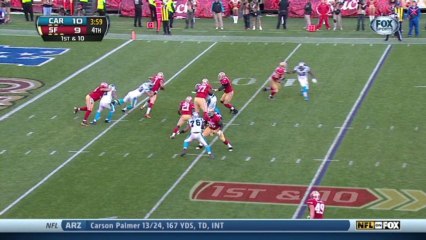 Panthers defense, sack, 9-yd loss