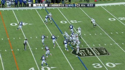 Giants defense, sack, 2-yd loss