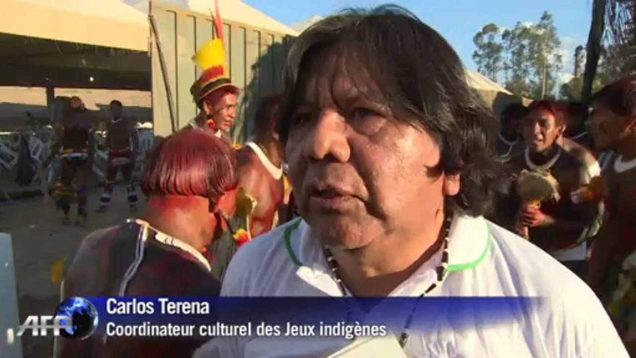 Ouverture des Jeux indigènes au Brésil