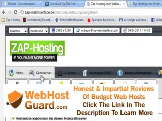 Zap-Hosting.com: Per FTP auf Minecraftserver verbinden