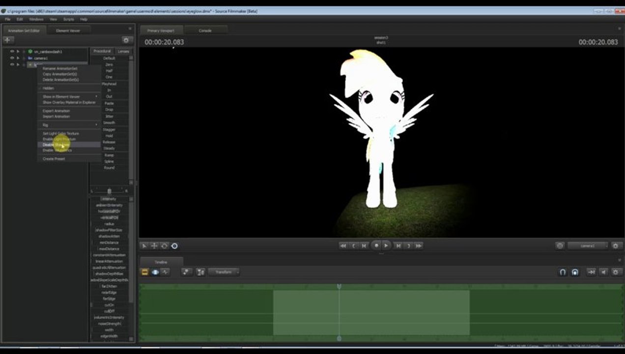 [SFM Tutorial] Making a pony's eyes glow