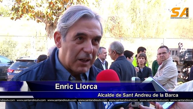 111113 Enric Llorca visita les obres dels nous vestidors del Josep Pla