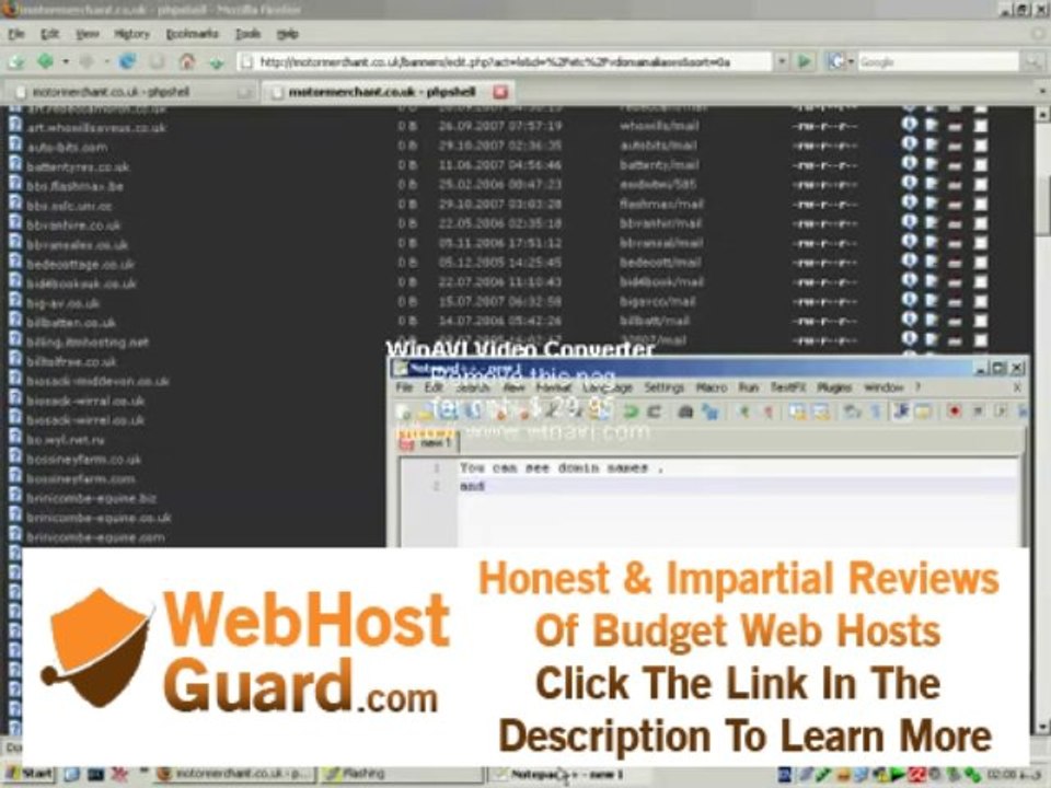 C99 shell (Getting list of sites on a hosting server)