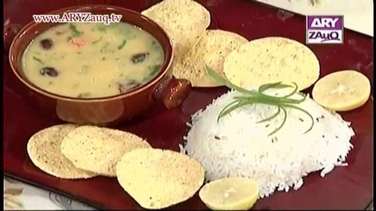 Daal Subzi by Chef Arif Dawood, Phekay Daal Chawal & Sev Masalay Dar, 11-11-13