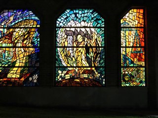 Stain Glass - Congregation Agudas Achim - Bexley Ohio