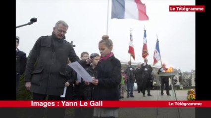 Landerneau. Des enfants participent au 11-Novembre