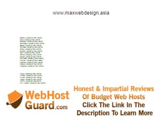 Descargar video: www.maxwebdesign.asia  web design web development domain names registration web hosting