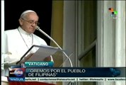 Eleva plegaria Papa Francisco por damnificados del tifon Haiyan