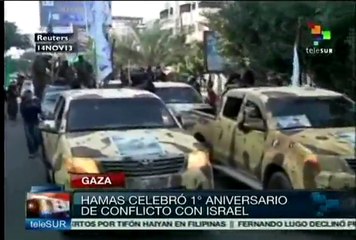 Hamas celebra primer aniversario de conflicto con Israel