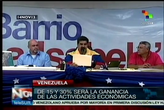 Gobierno bolivariano propone regular ganancias de venta de productos