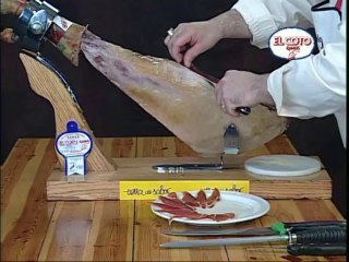 El corte del jamón ibérico