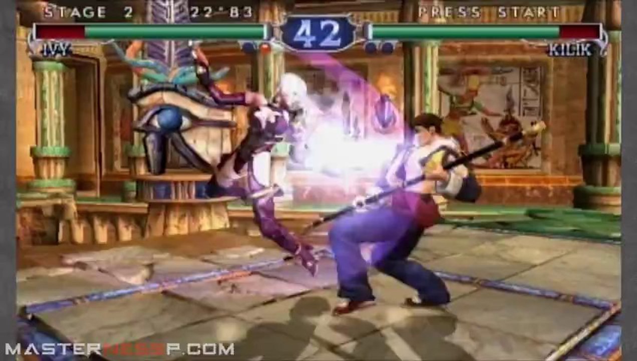 Soul Calibur II | Ivy HD Gameplay | Ivy Versus Kilik | Nintendo GameCube (GCN)