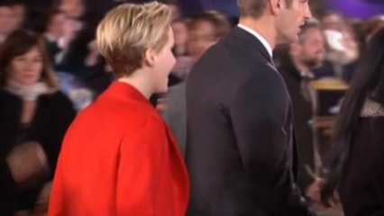 Lawrence shows her caring side at Catching Fire premiere