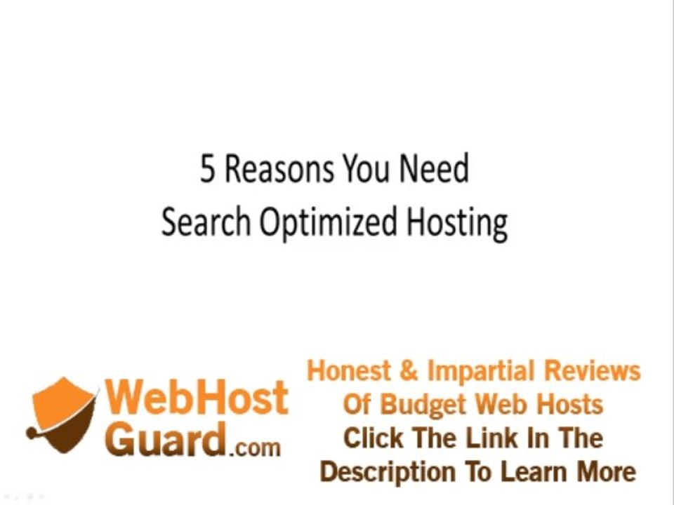 5 Reasons You Need Search Optimized Hosting