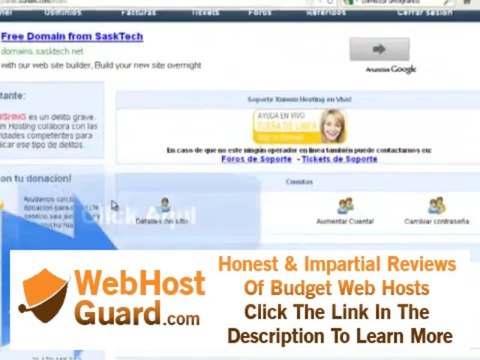 Como crear otra cuenta: Xunem | Hosting Gratis | Alojamiento web gratuito