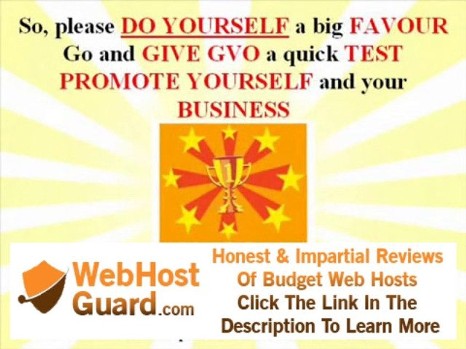 Create YOUR Web Presence With Powerful GVO Titanium Hosting