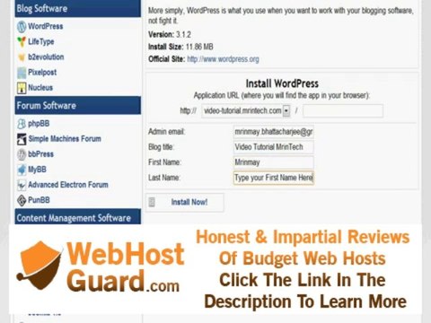 Install WordPress on HostGator cPanel using QuickInstall