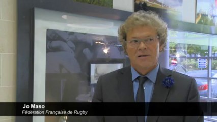 Hommage des rugbymen aux morts de 14-18