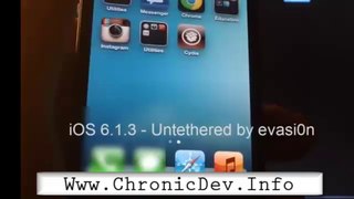 New Evasi0n Untethered Jailbreak iOS 6.1.3 iPhone 4s