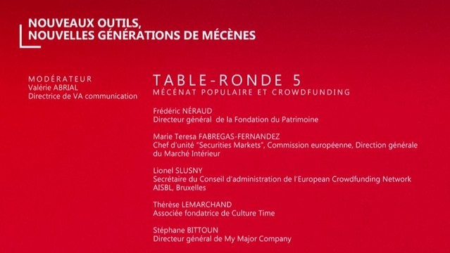 Table-ronde 5 - Les entretiens du mécénat
