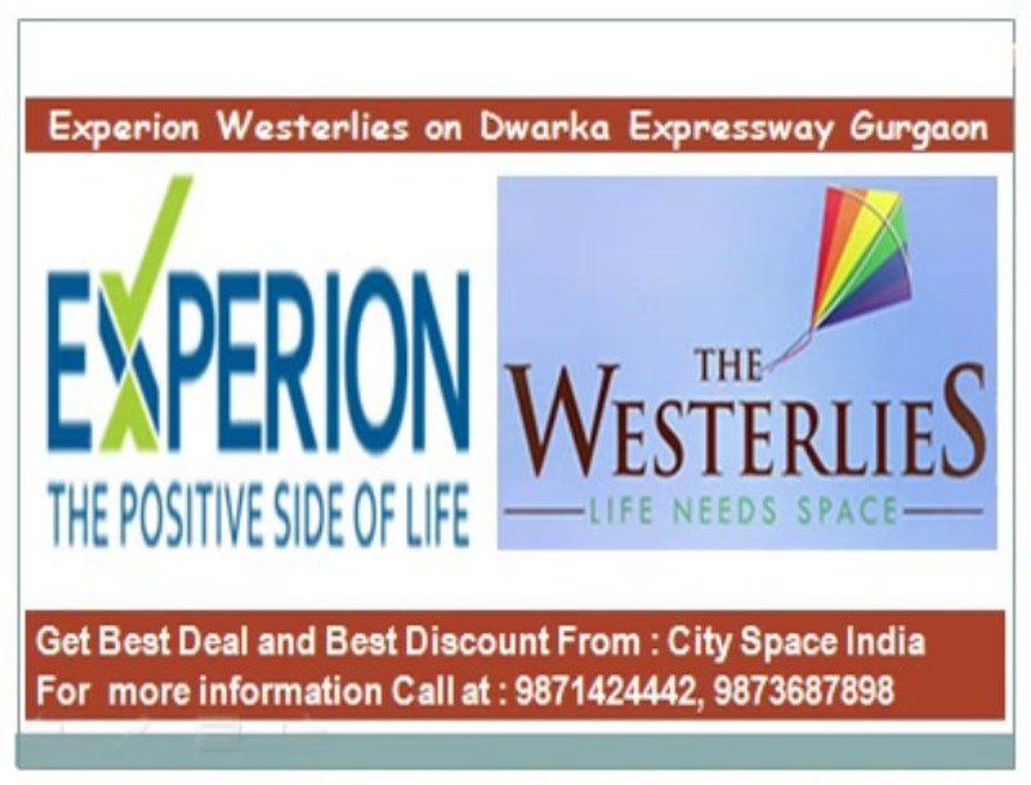 Experion westerlies plot~$~9873687898~$~sector 108 dwarka expressway