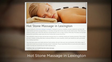 Take the Stress of the Day Out With An Eagle Creek Massage, They Have A First Time Special