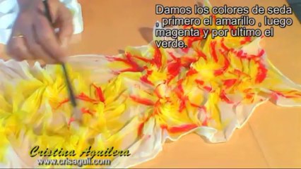 Técnica sencilla de pintura en seda 🎨