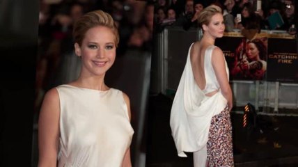 Jennifer Lawrence Wows in White at the Hunger Games Premiere
