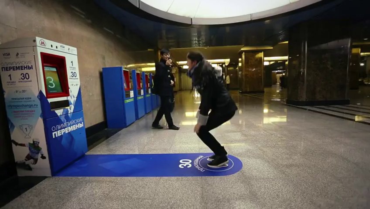 Ticket de métro gratuit contre 30 flexions.. Le...