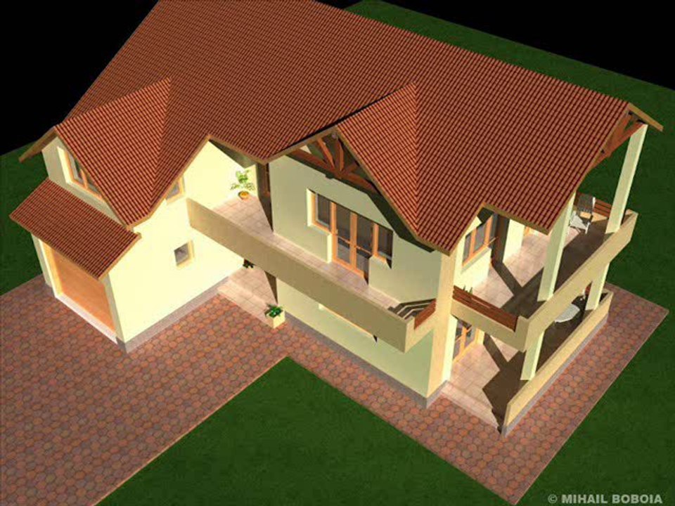 Casa IB 33 Proiect casa cu mansarda Bucuresti