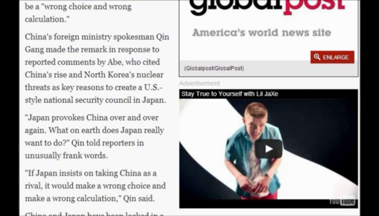 China warns Japan's PM against 'wrong choice'.