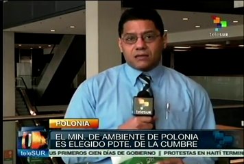 Ministro de Ambiente de Polonia fue elegido presidente COP 19