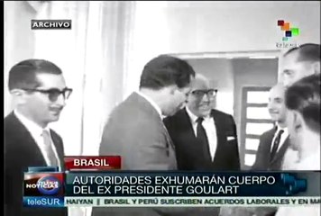 Exhumarán restos del expresidente brasileño Joao Goulart
