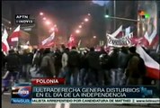 Ultraderecha polaca genera disturbios en el Día de la Independencia