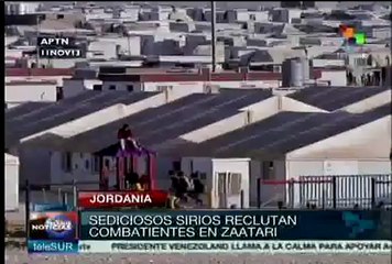 Jordania: Rebeldes sirios reclutan combatientes en campo de refugiados