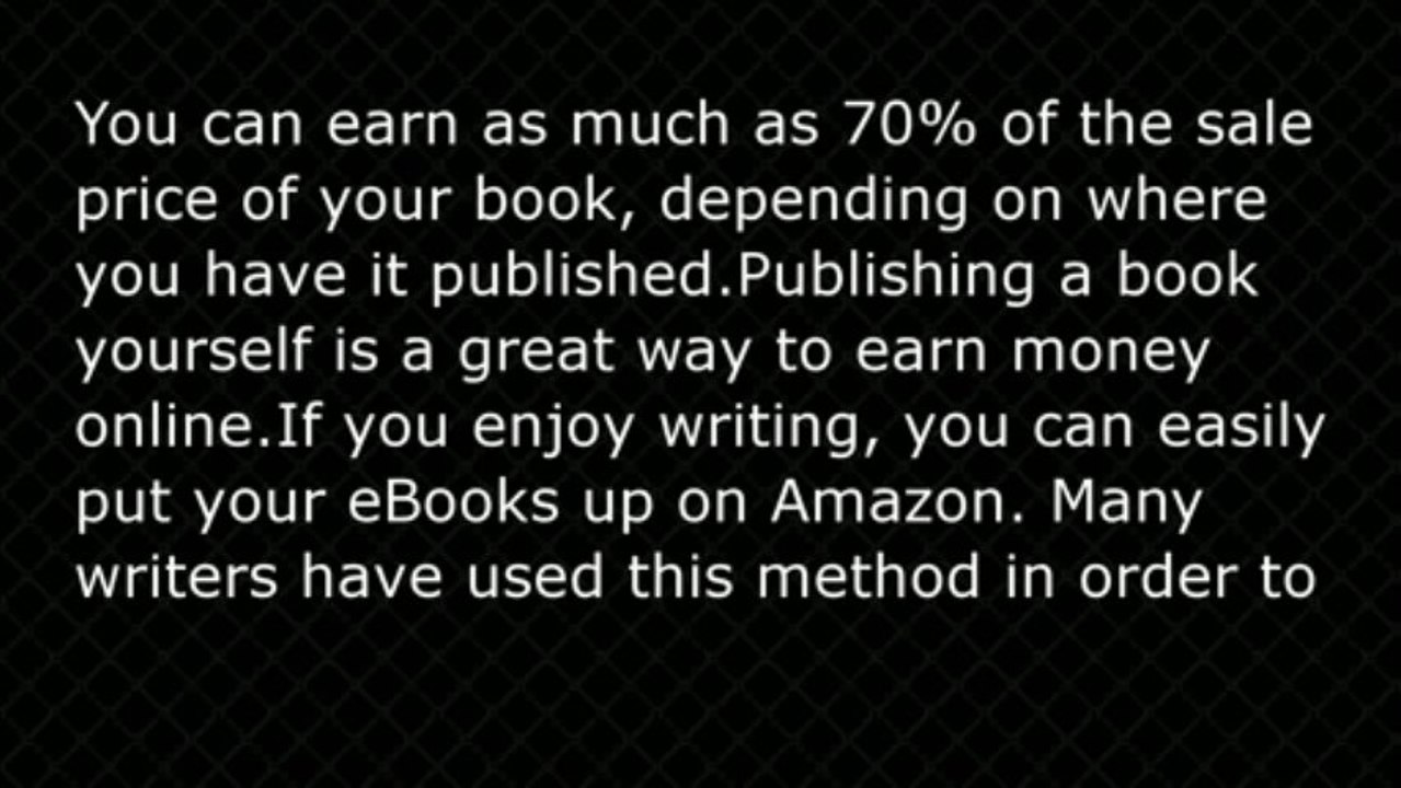 How to make money online