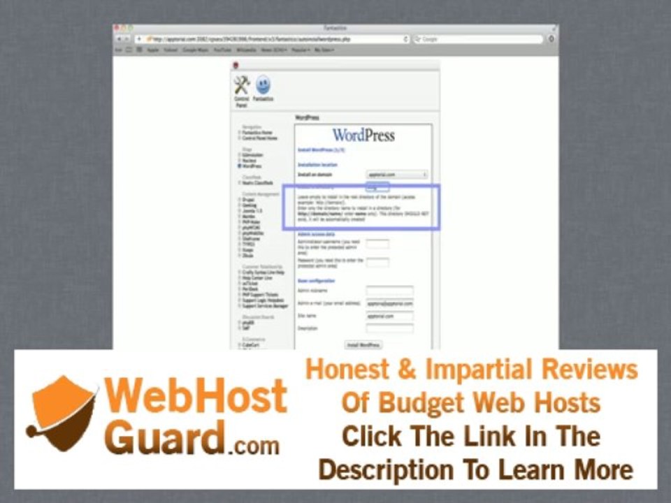 Setting Up A WordPress Blog In RAGE Web Hosting