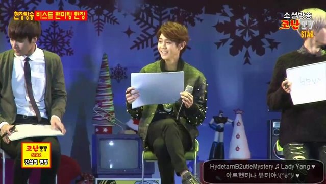 HD131102 비스트 YoSeob -(요섭)- 뷰티3기 팬미팅 -요섭 -(3rd FAN MEETEING) CUT - 고마워^^